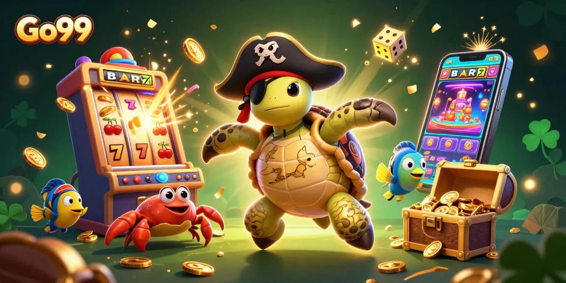 Win big with Go99 in an engaging, vibrant casino-themed pirate adventure
