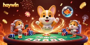 Experience thrilling gaming moments at haywin with a vibrant space casino scene featuring playful animated characters.
